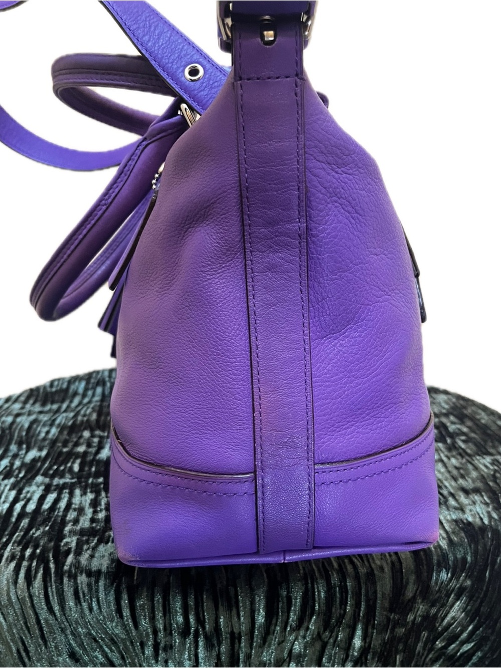 🪻SOLD🪻 Coach Legacy Molly East West Purple Satchel - Picture 7 of 16